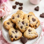Heart-Shaped Chocolate Chip Cookies First Image First Image