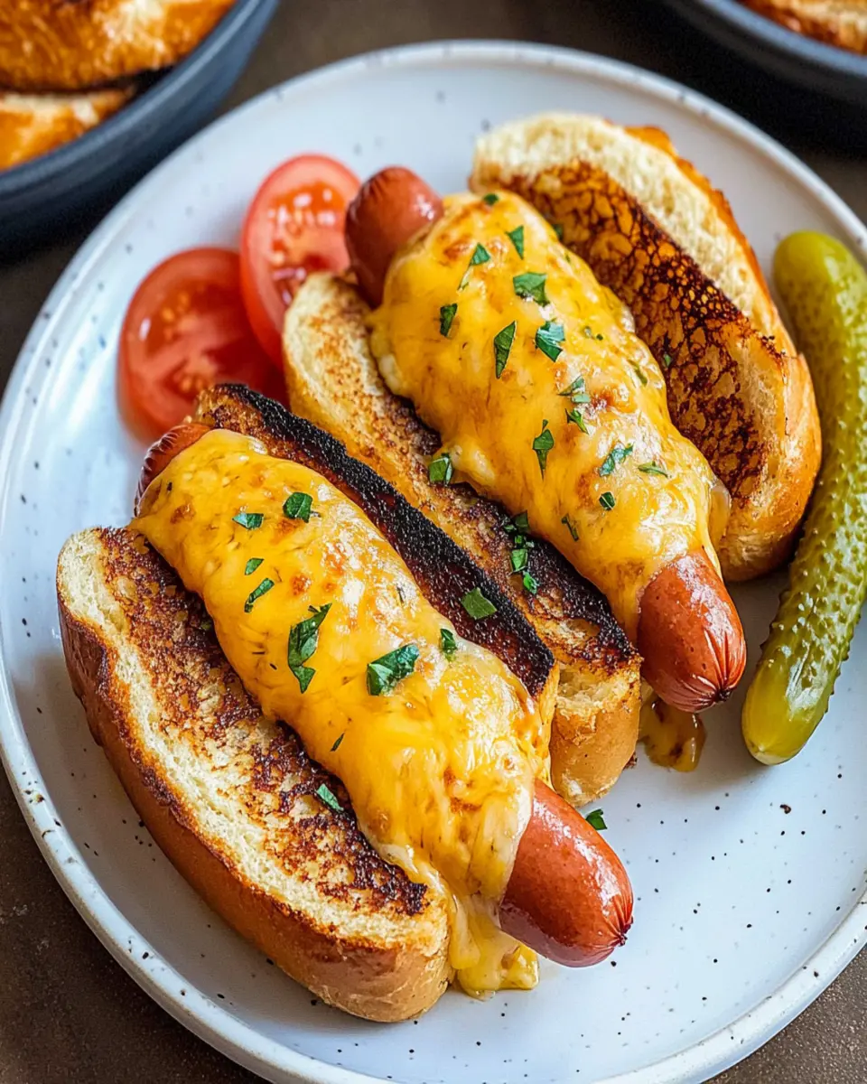 Air Fryer Grilled Cheese Hot Dogs First Image First Image