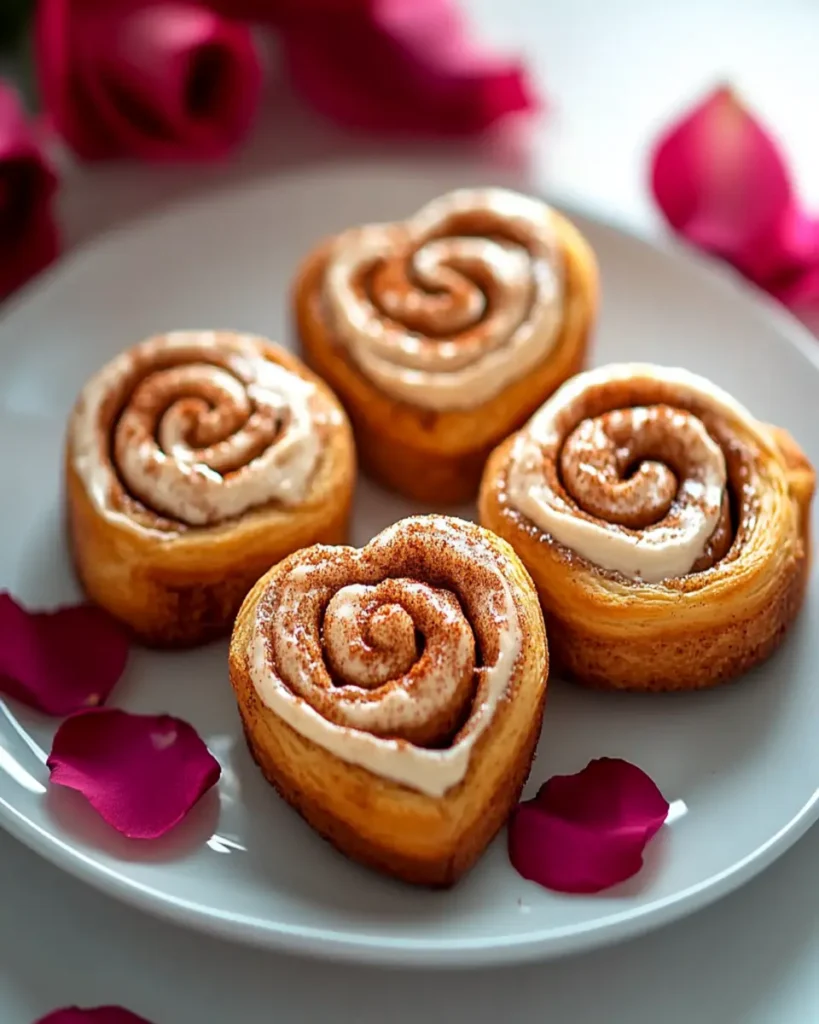 Valentine Heart Shaped Cinnamon Rolls First Image First Image
