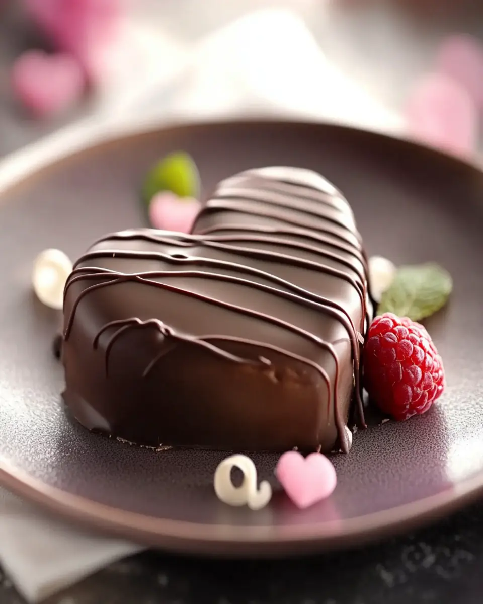 Chocolate Peanut Butter Valentine’s Heart First Image First Image