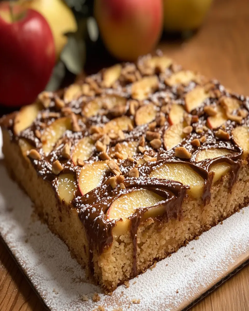 Apple Nutella Sheet Cake First Image First Image