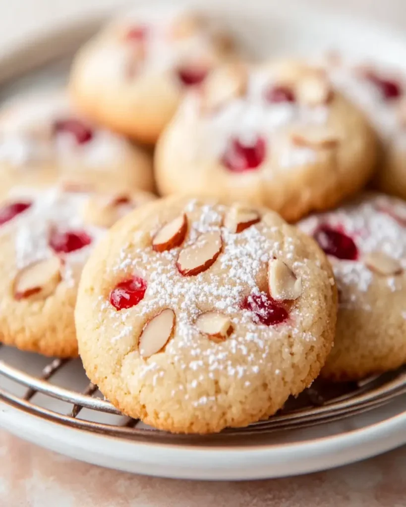 Almond Cherry Cookies First Image First Image