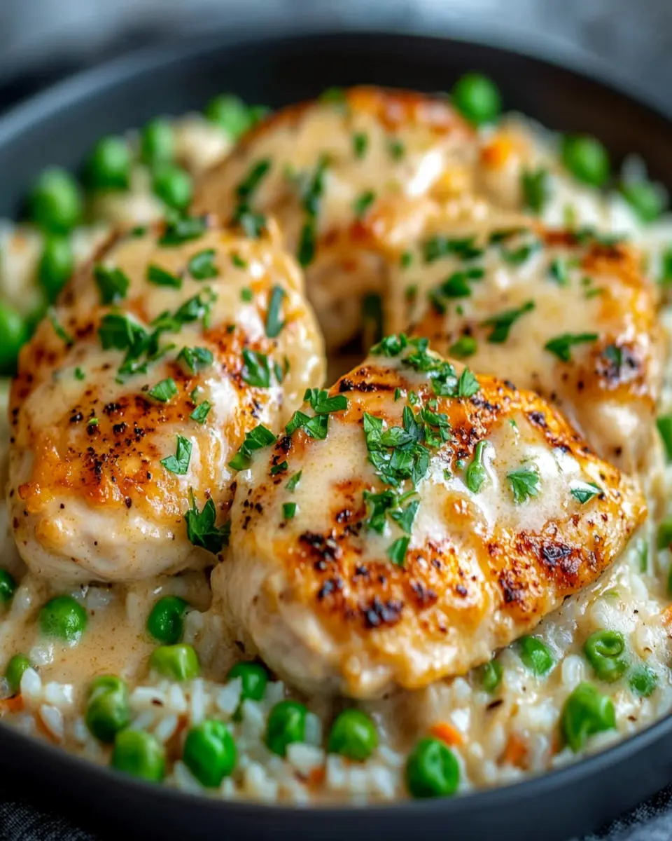 One-Pan Creamy Parmesan Chicken & Rice First Image First Image
