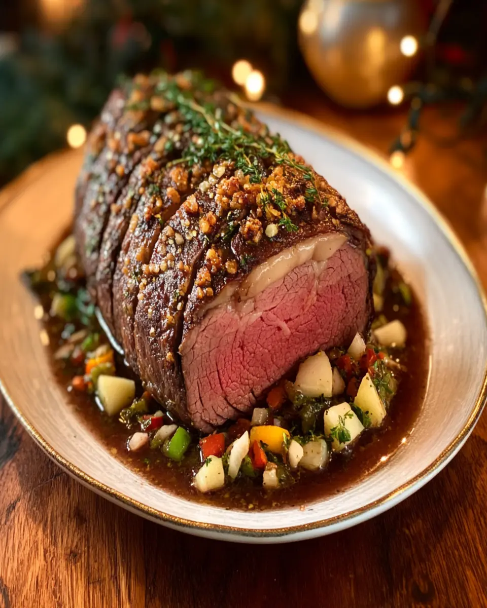 Easy Christmas Stuffed Beef Roast First Image First Image
