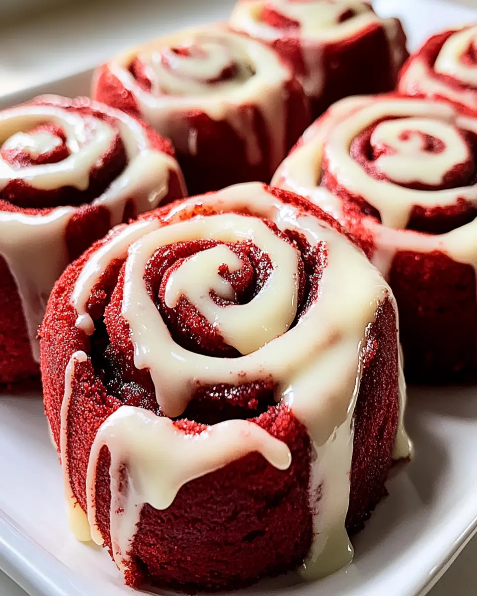 Red Velvet Cinnamon Rolls First Image First Image
