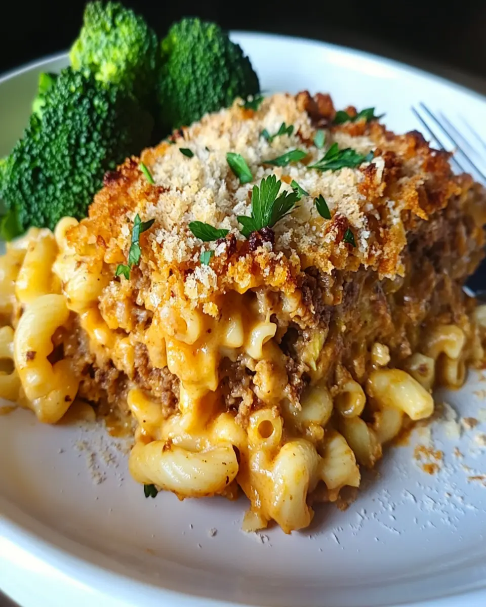 Mac and Cheese Meatloaf Casserole First Image First Image