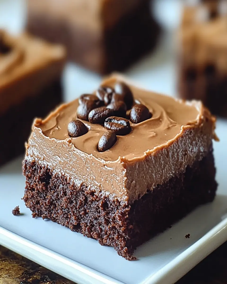 Frosted Coffee Brownies First Image First Image