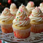 White Chocolate Peppermint Mousse Cupcakes First Image First Image