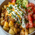 Cheesy Potato Taco Bowl First Image First Image