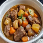 Easy slow cooker beef stew First Image First Image