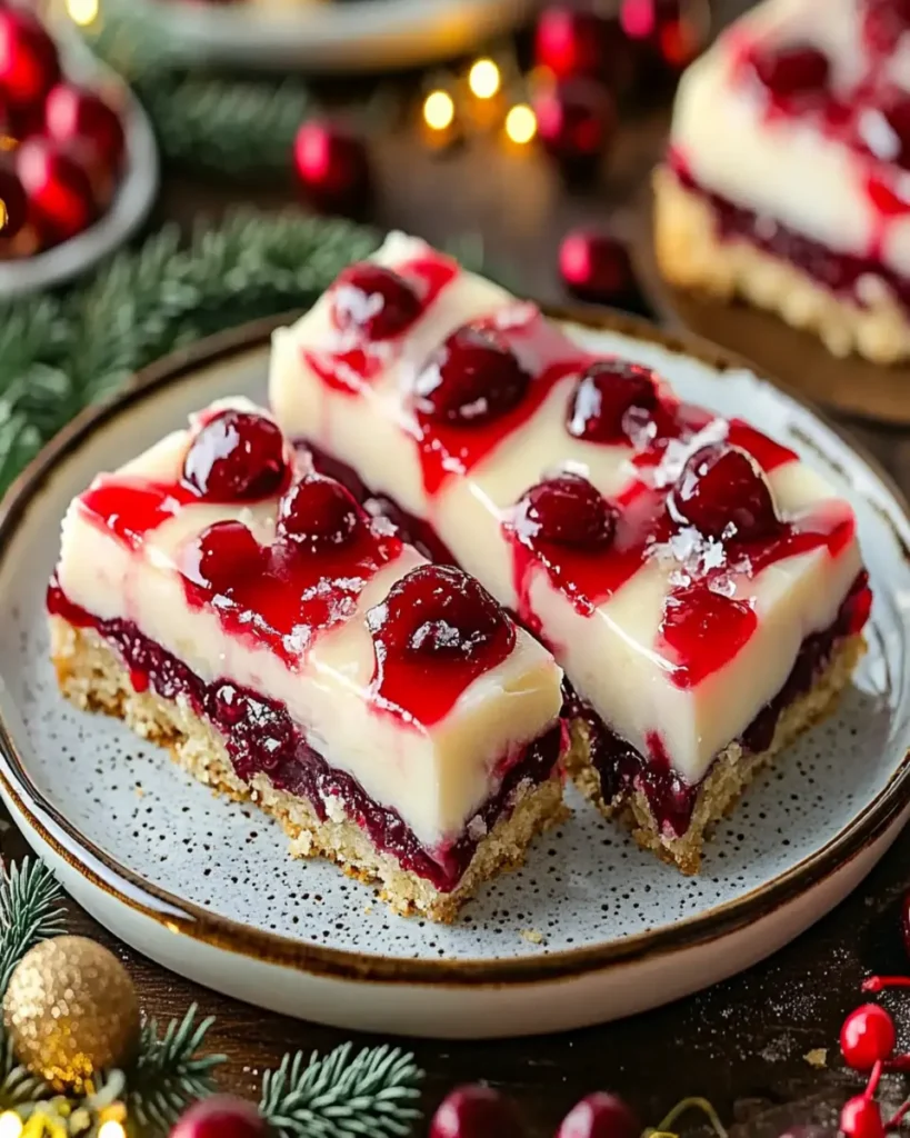 Christmas Cherry Bars First Image First Image