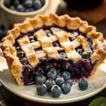 Easy Homemade Blueberry Pie Recipe First Image First Image