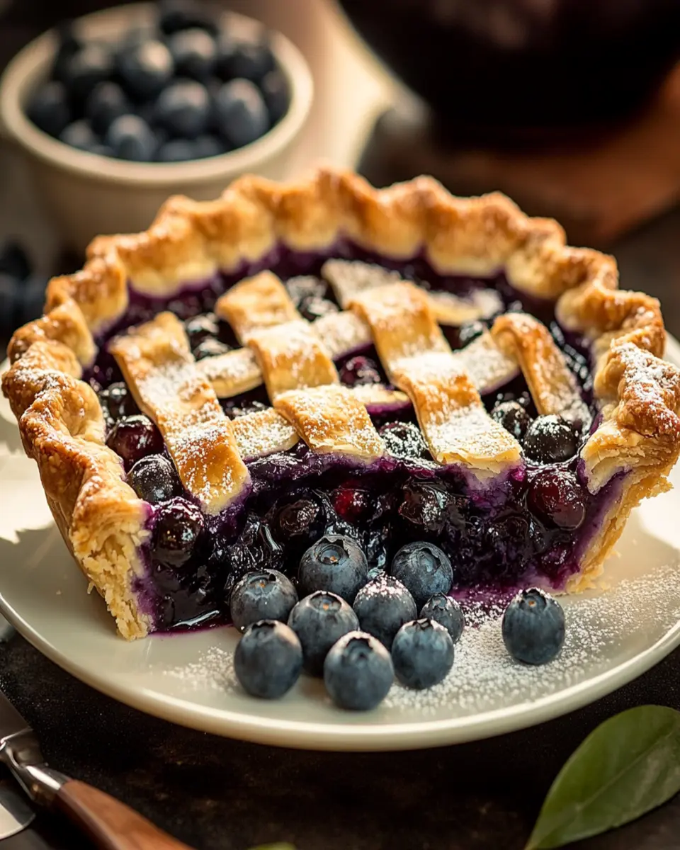 Easy Homemade Blueberry Pie Recipe First Image First Image