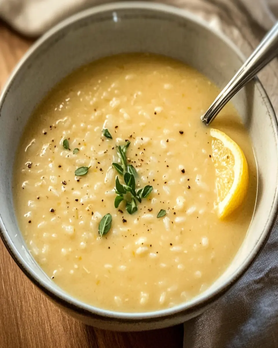 Creamy Lemon Rice Soup First Image First Image