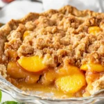 Peach Pie with Crumb Topping First Image First Image