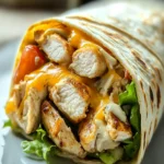 Quick Cheesy Chicken Wrap First Image First Image