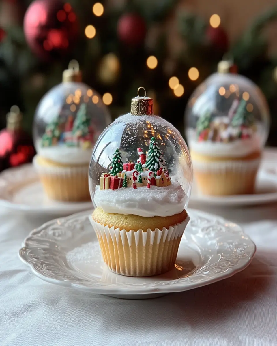 Christmas Snow Globe Cupcakes First Image First Image