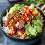 Sticky Chicken Rice Bowls First Image First Image
