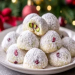 Pistachios & Cranberries Snowball Cookies First Image First Image