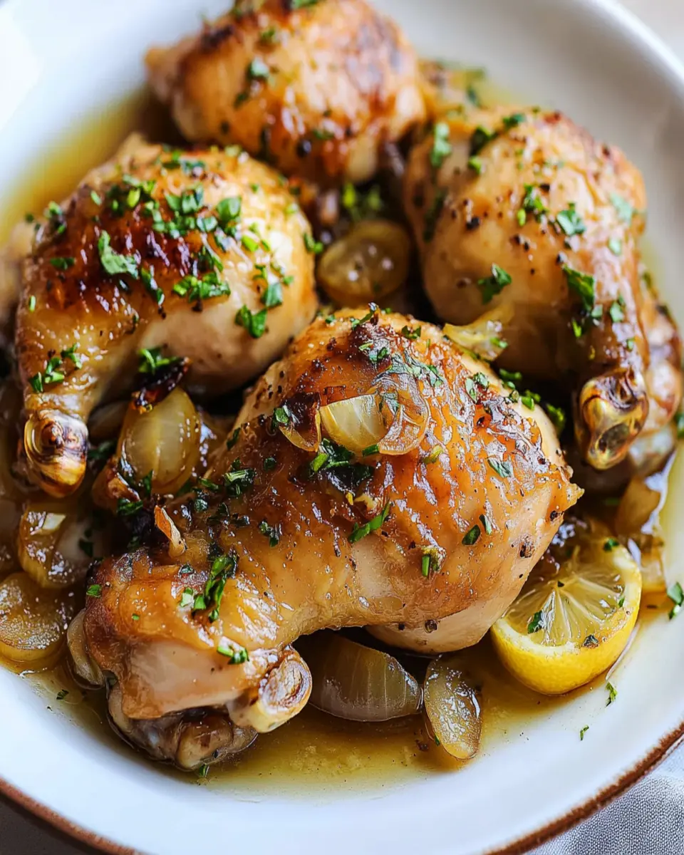 Lemon Shallot Chicken First Image First Image