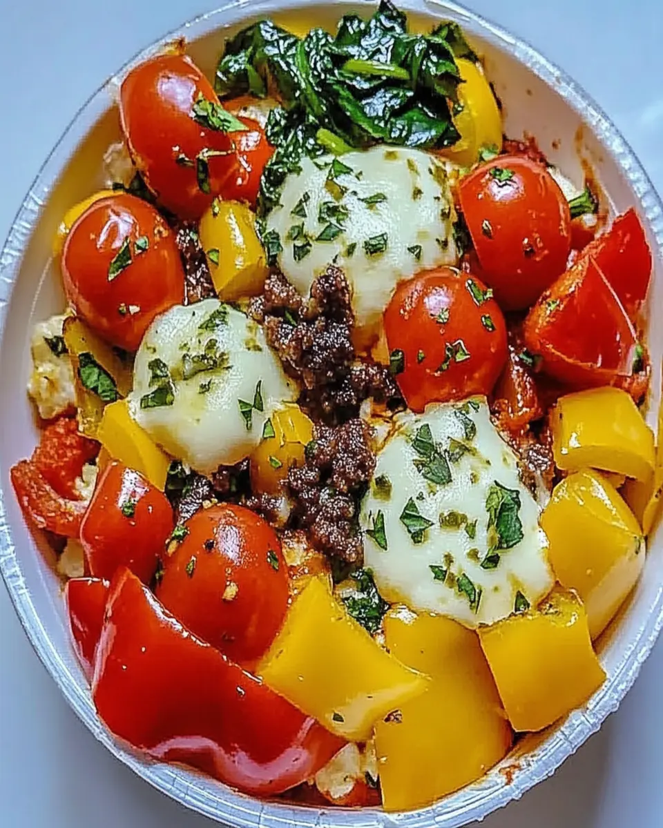 Low Carb Crustless Pizza Bowl First Image First Image