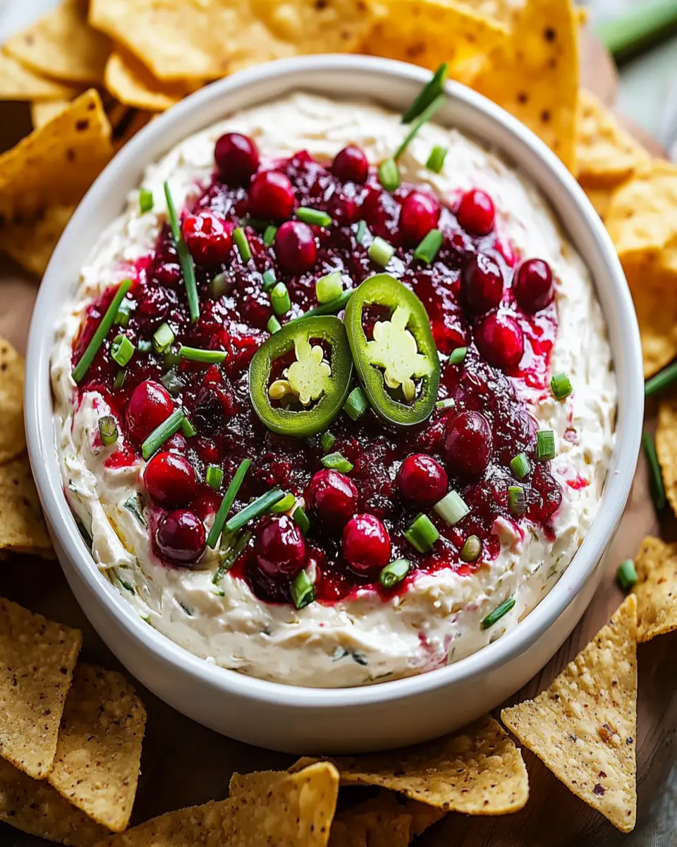 Perky Cranberry Jalapeno Cream Cheese Dip Recipe First Image First Image