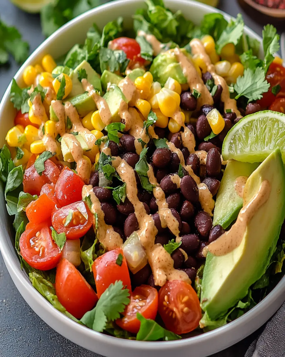Quick Homemade Spicy Southwest Salad First Image First Image