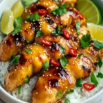 Irresistible Sweet & Savory Asian Mango Glazed Chicken Twists First Image First Image