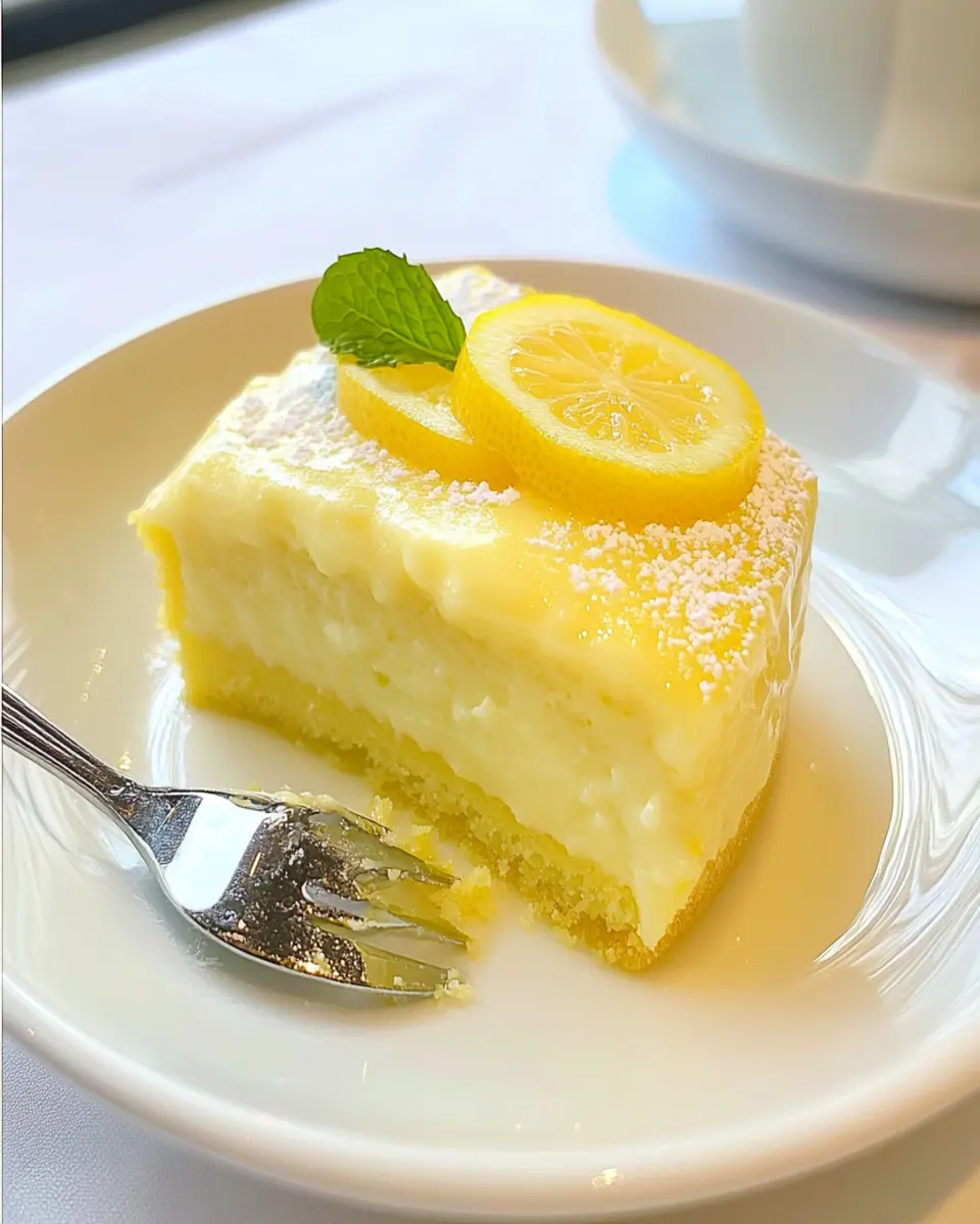 Lemon Custard Cake First Image First Image