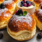 Decadent Danish Carnival Buns with Vanilla Cheesecake Delight First Image First Image