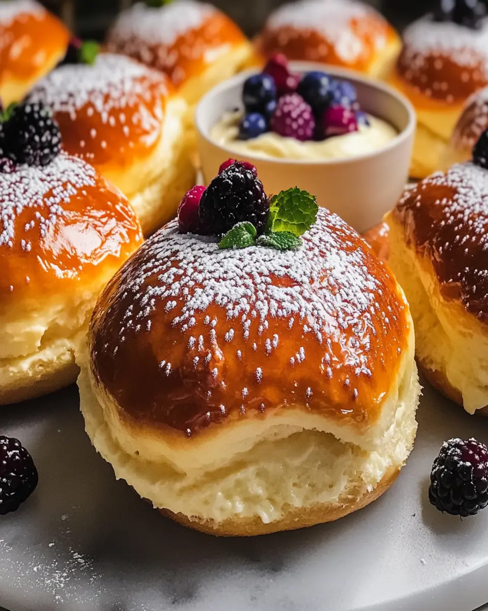 Decadent Danish Carnival Buns with Vanilla Cheesecake Delight First Image First Image