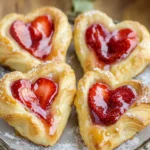 Strawberry Cream Cheese Heart Danishes First Image First Image