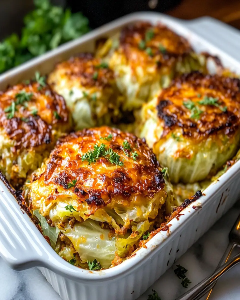 Easy Crispy Cabbage Burger Bake First Image First Image