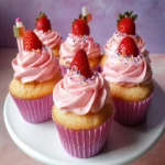 Strawberry Milkshake Cupcakes First Image First Image