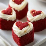 Heart-Shaped Red Velvet Mini Cakes First Image First Image