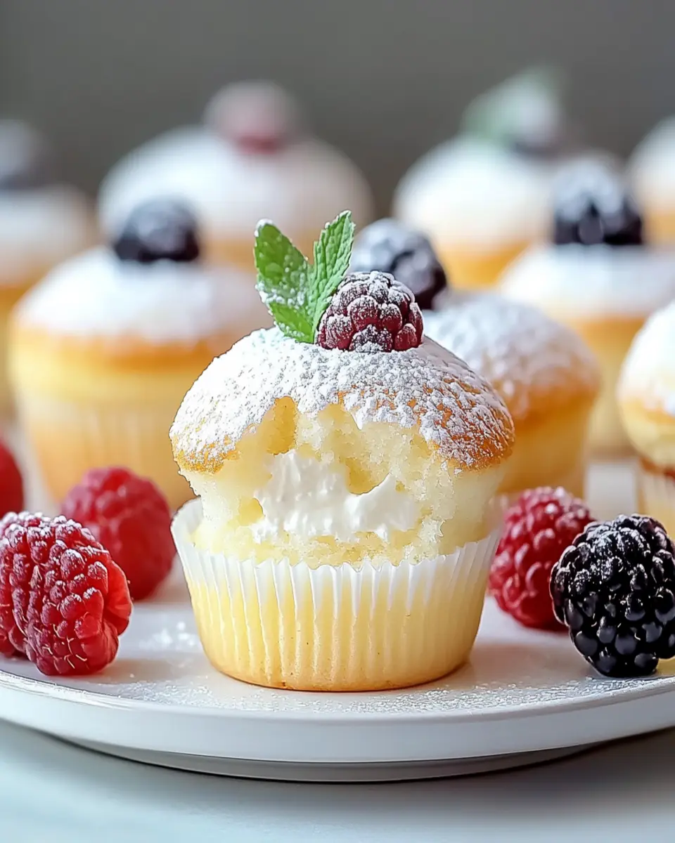 Fluffy Japanese Cotton Cheesecake Cupcakes First Image First Image