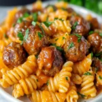 Cheddar BBQ Ranch Meatball Pasta First Image First Image