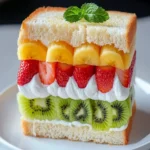 Japanese Fruit Sandwich (Fruit Sando) First Image First Image