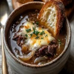 Melt-in-Your-Mouth French Onion Beef Short Rib Soup First Image First Image