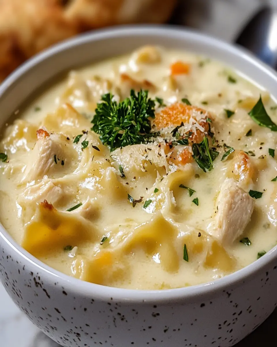 White Chicken Lasagna Soup First Image First Image