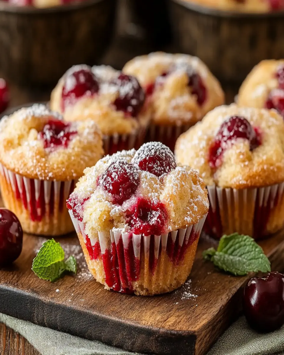 Cherry Cobbler Muffins First Image First Image
