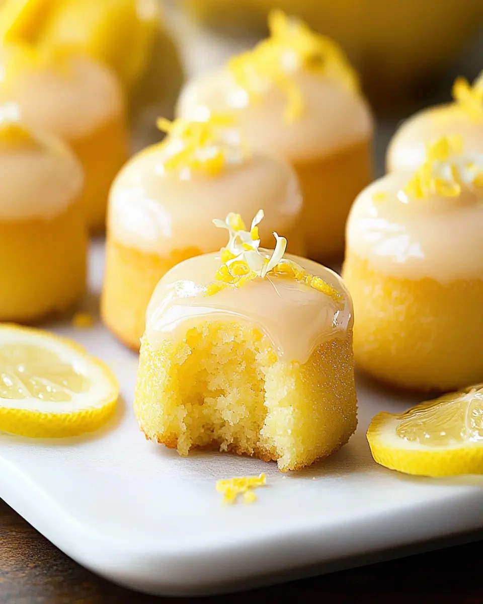 Mini Lemon Drop Cakes First Image First Image