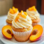 Honey Peach Cream Cheese Cupcakes First Image First Image