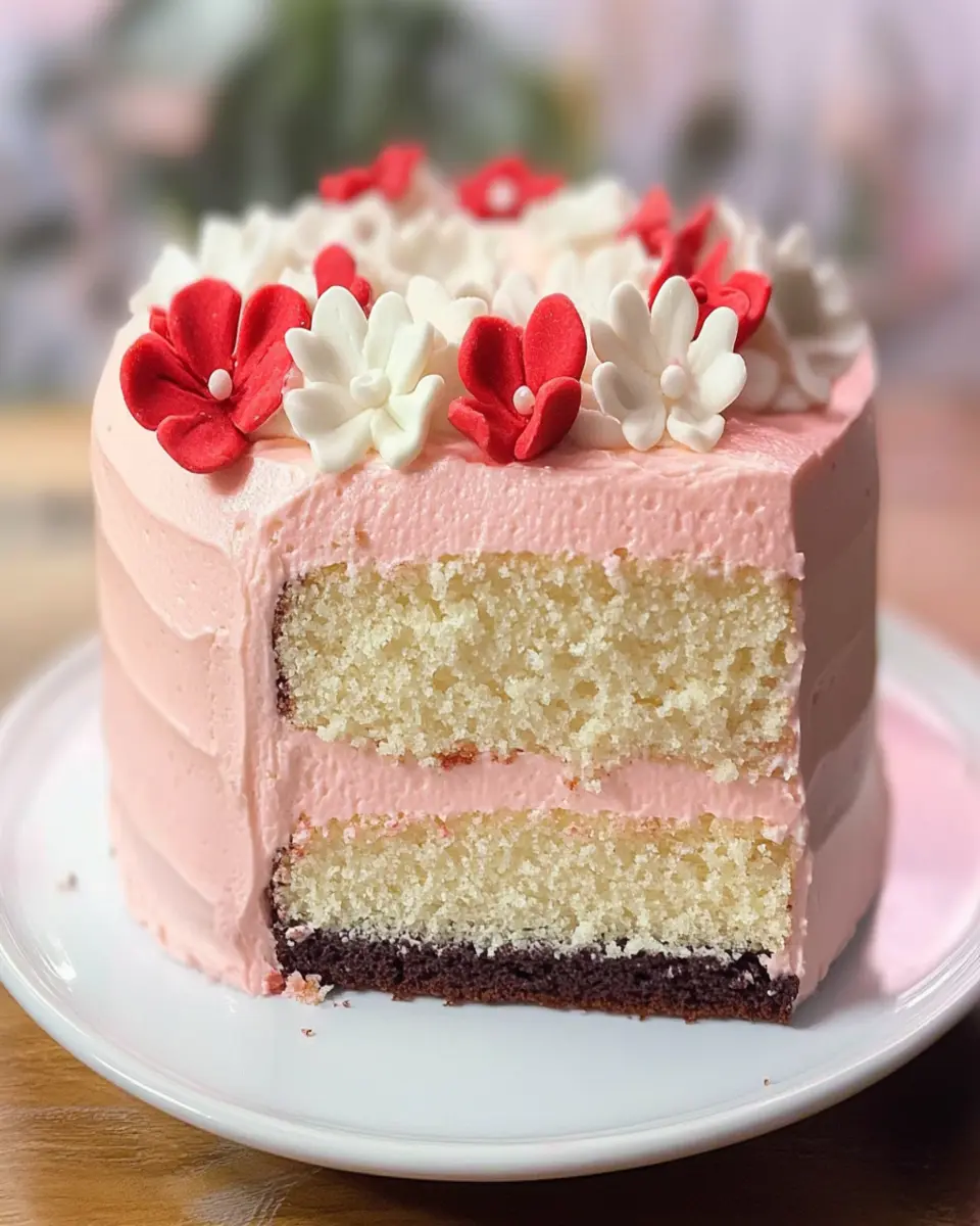 How to Make a Valentine's Day Cake First Image First Image