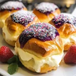 Decadent Danish Carnival Buns with Vanilla Cheesecake Delight First Image First Image