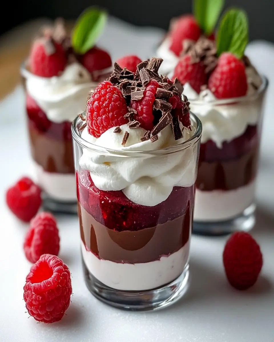 Sweet Raspberry Chocolate Parfaits First Image First Image