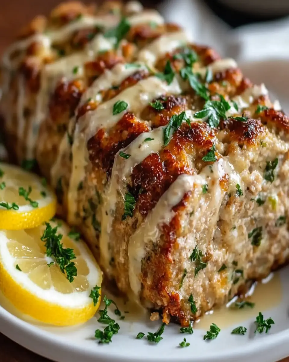 Delightful Garlic Parmesan Chicken Meatloaf Recipe First Image First Image