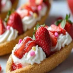 Strawberry Cookie Boats First Image First Image