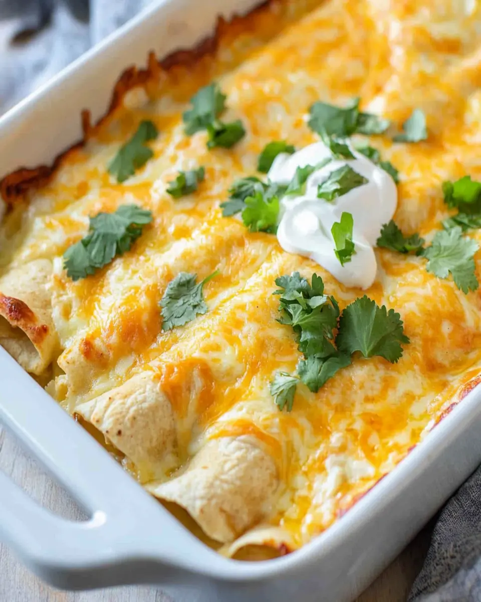 Savor Easy Green Chile Chicken Enchilada Casserole First Image First Image