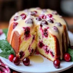 Cranberry Cream Cheese Pound Cake First Image First Image